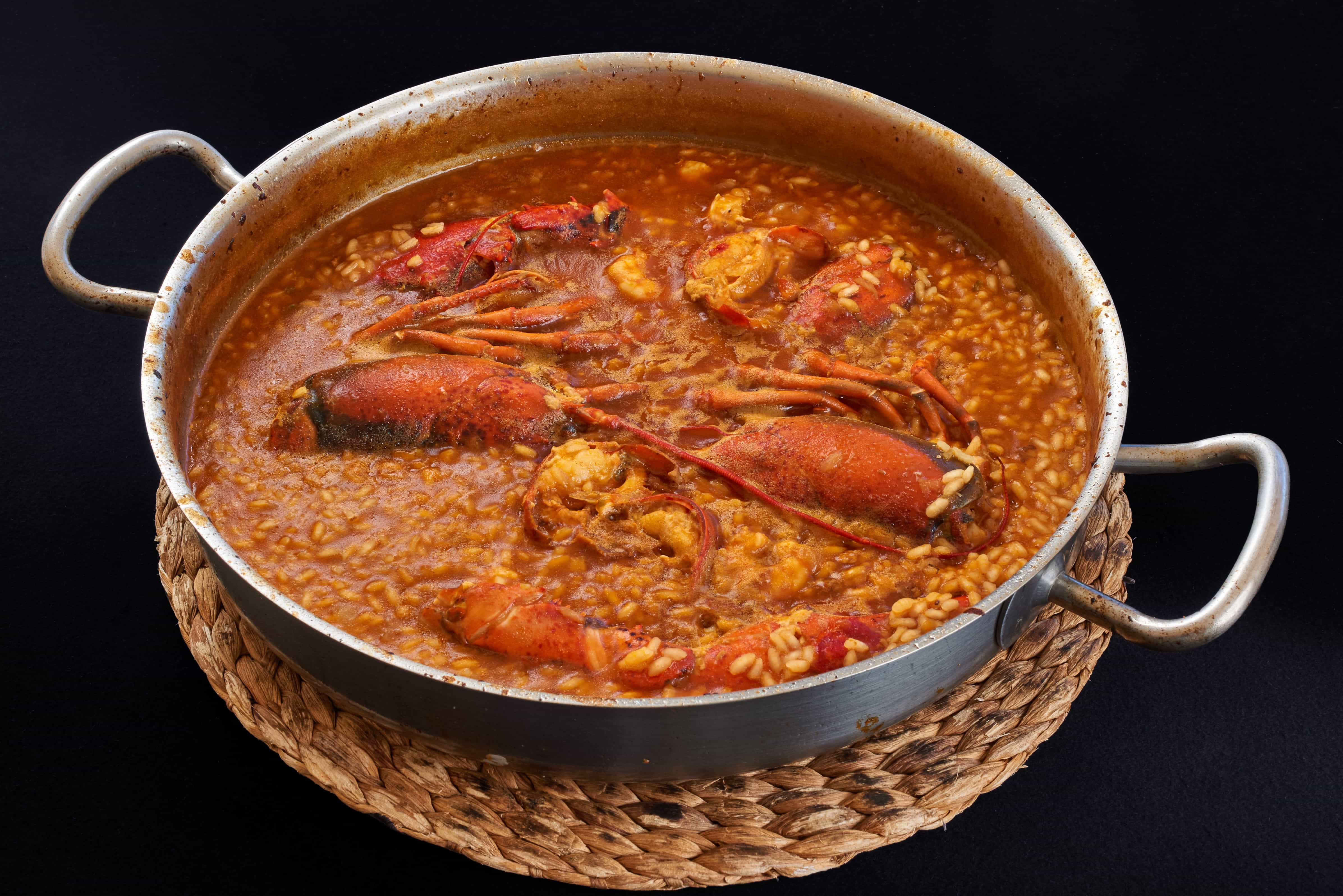 Arroz caldoso de bogavante del Restaurante La Arrocería del Parador de Benicarló