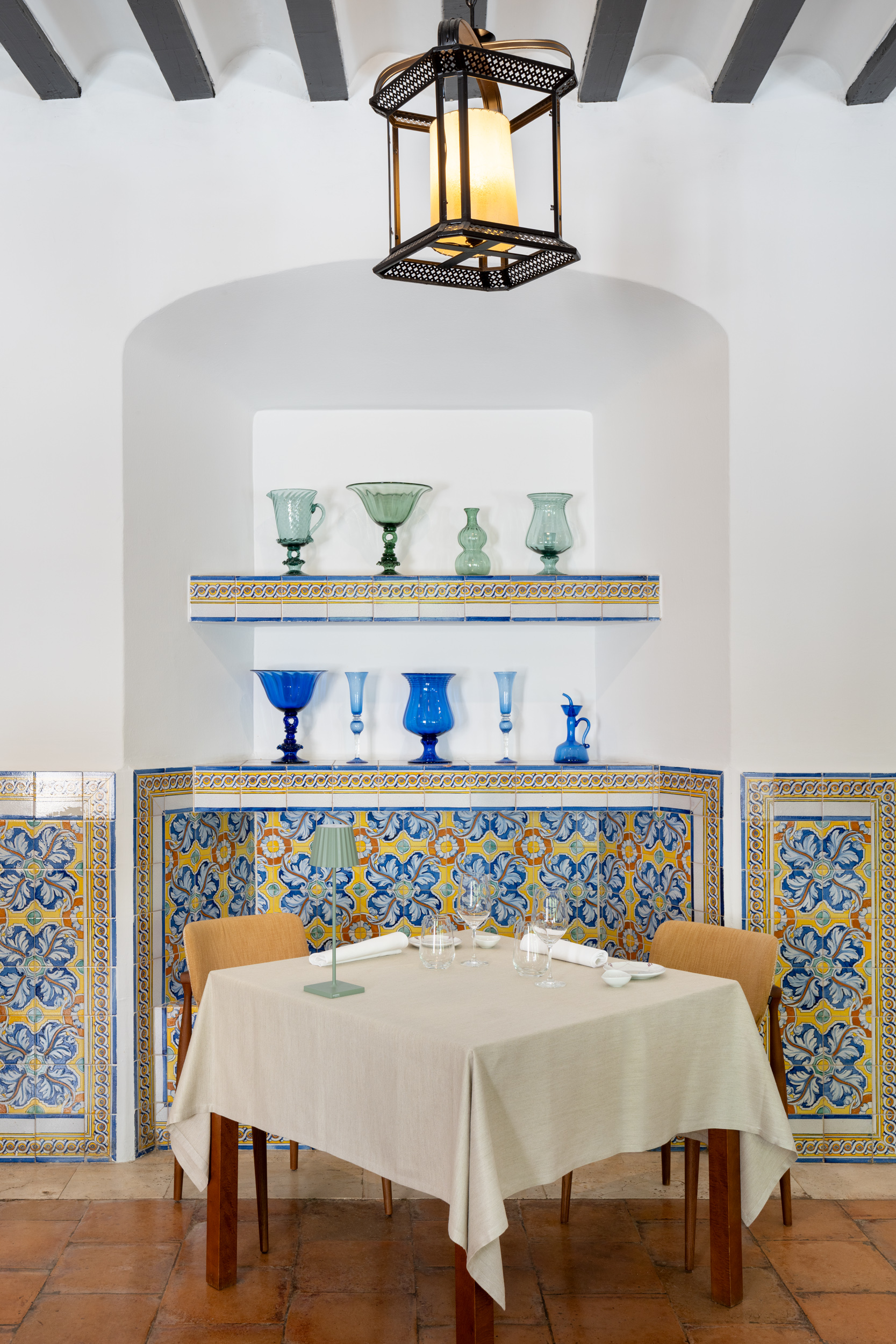Detalle mesa del Restaurante del Parador de Chinchón