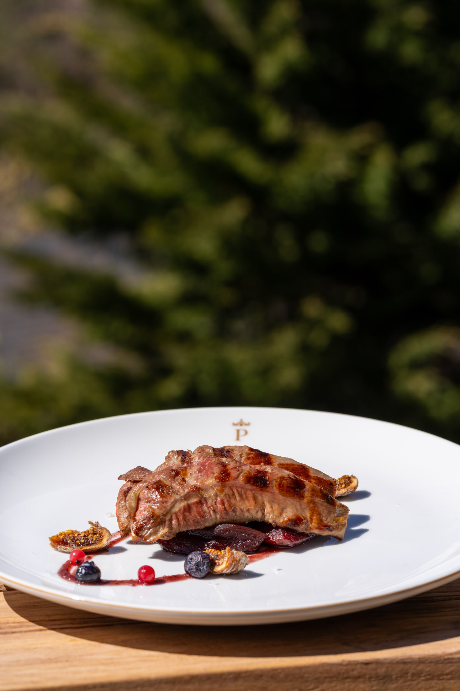 Solomillo de pato del restaurante del Parador de Bielsa