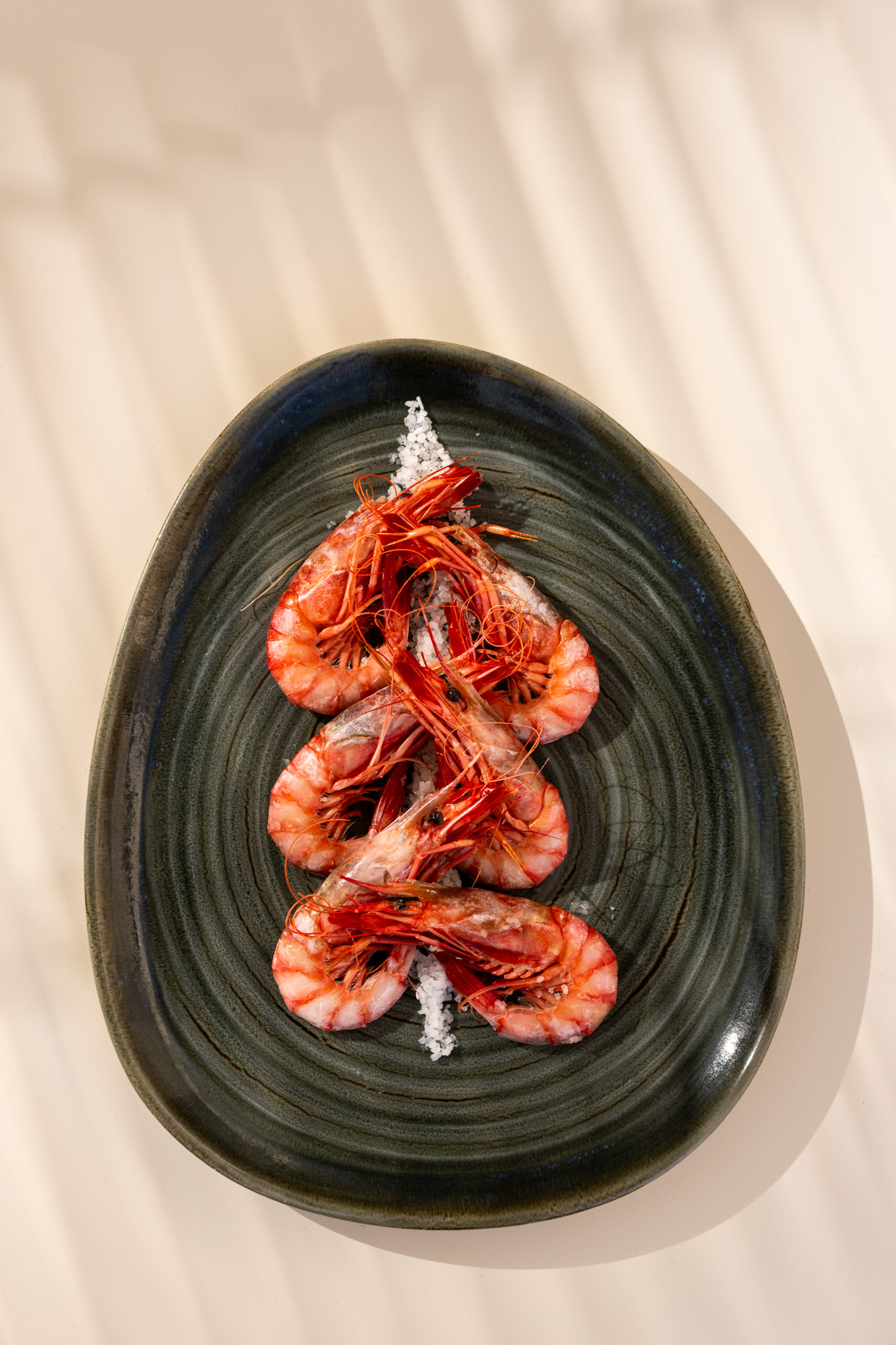 Gamba roja de Formentera en el Parador de Ibiza