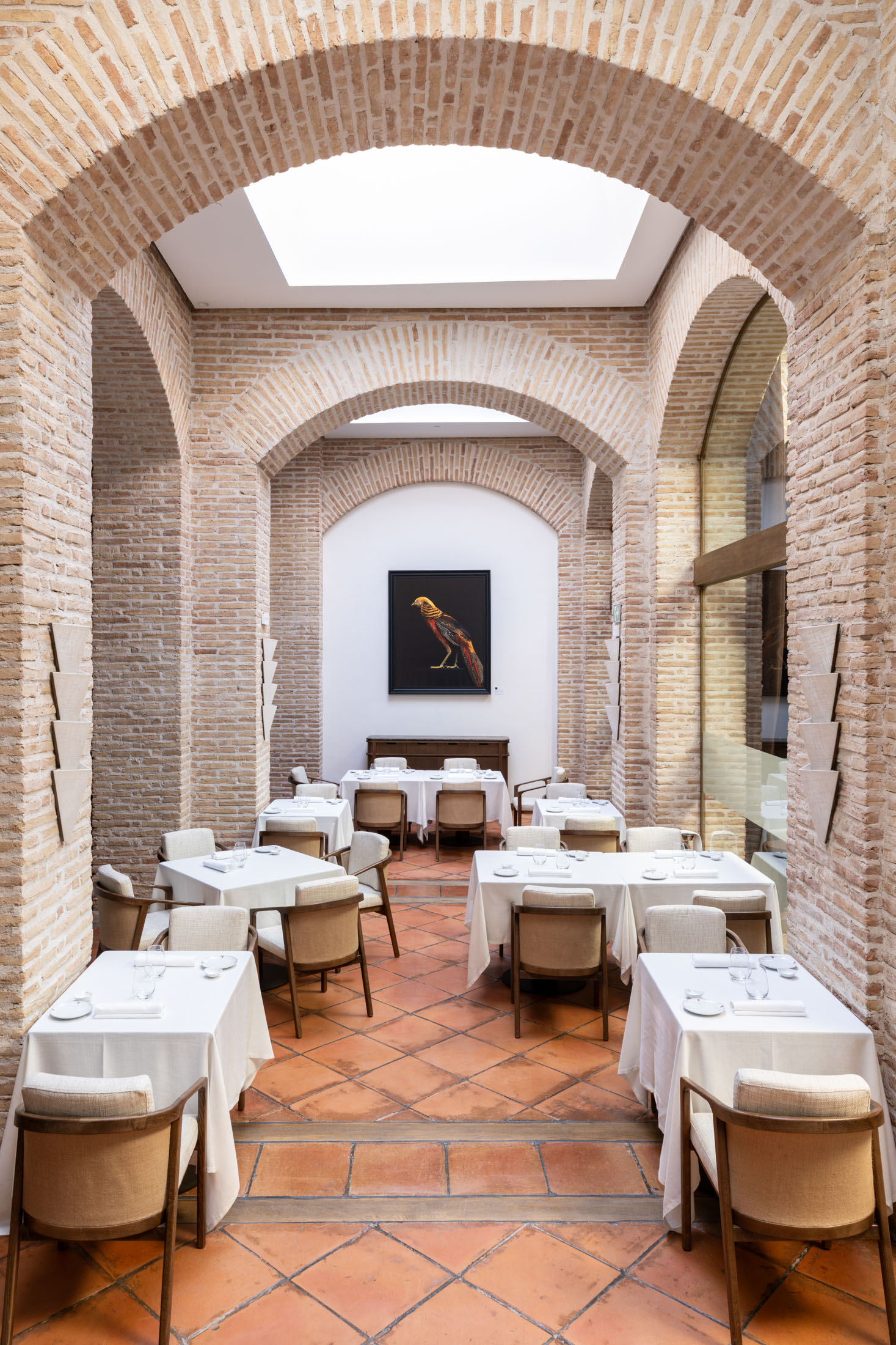 Detalle de restaurante del Parador de Olite