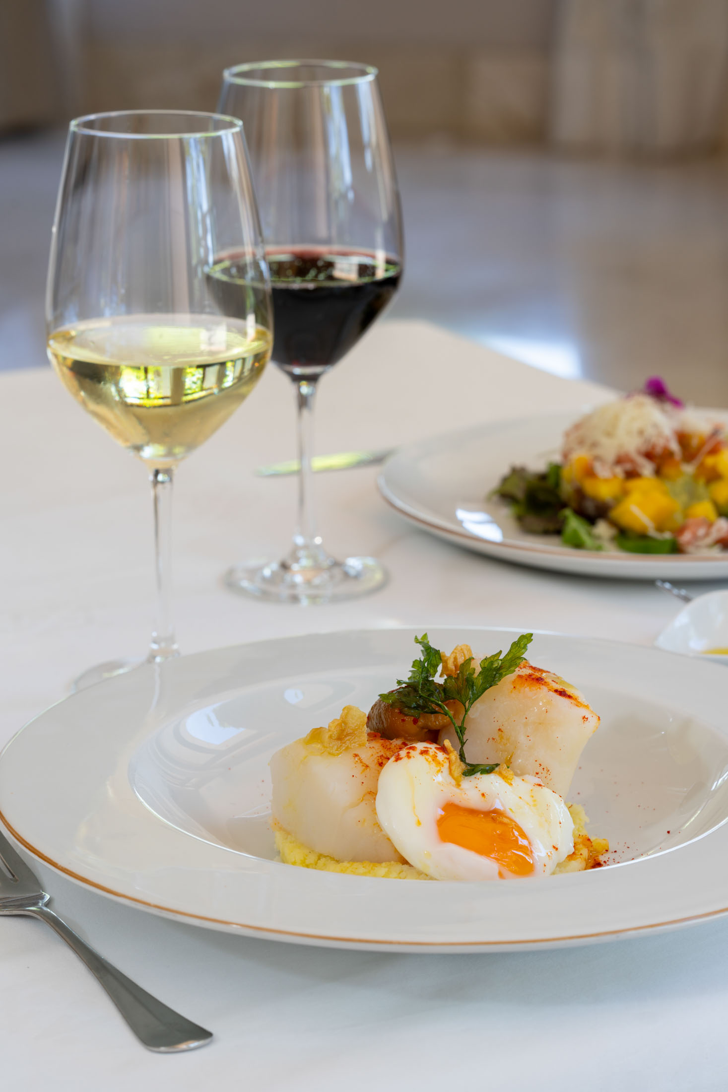 Gastronomía del restaurante del Parador de Puebla de Sanabria
