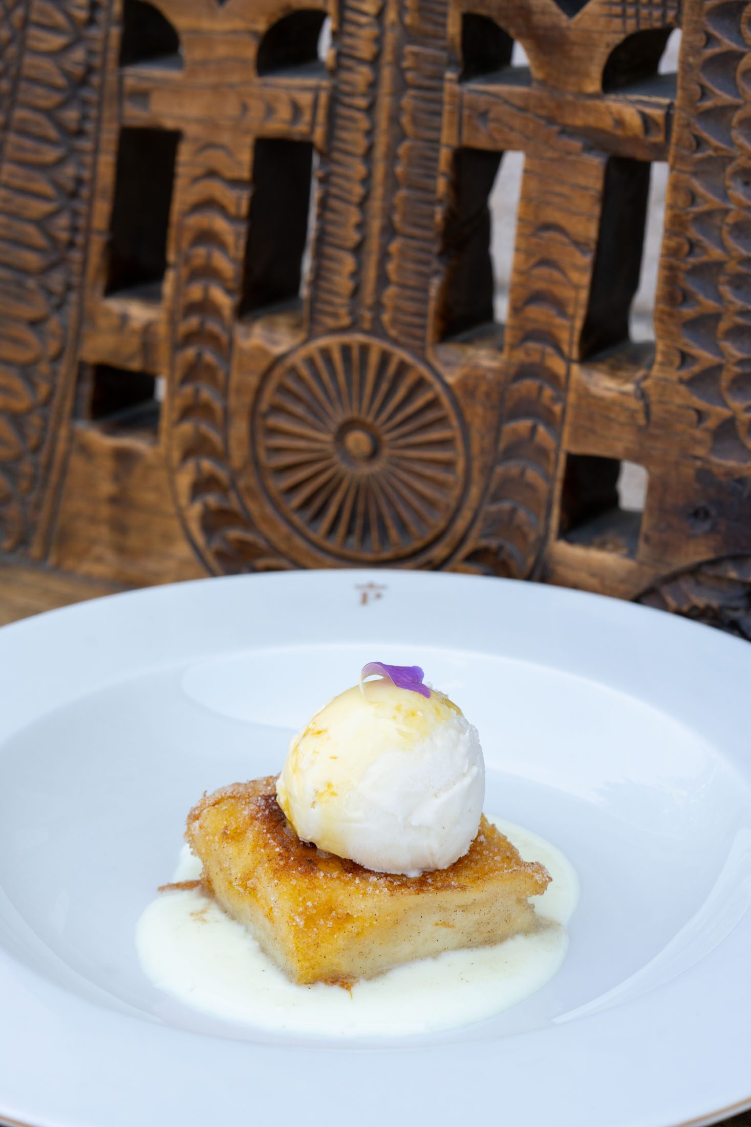 Torrija del restaurante del Parador de Puebla de Sanabria