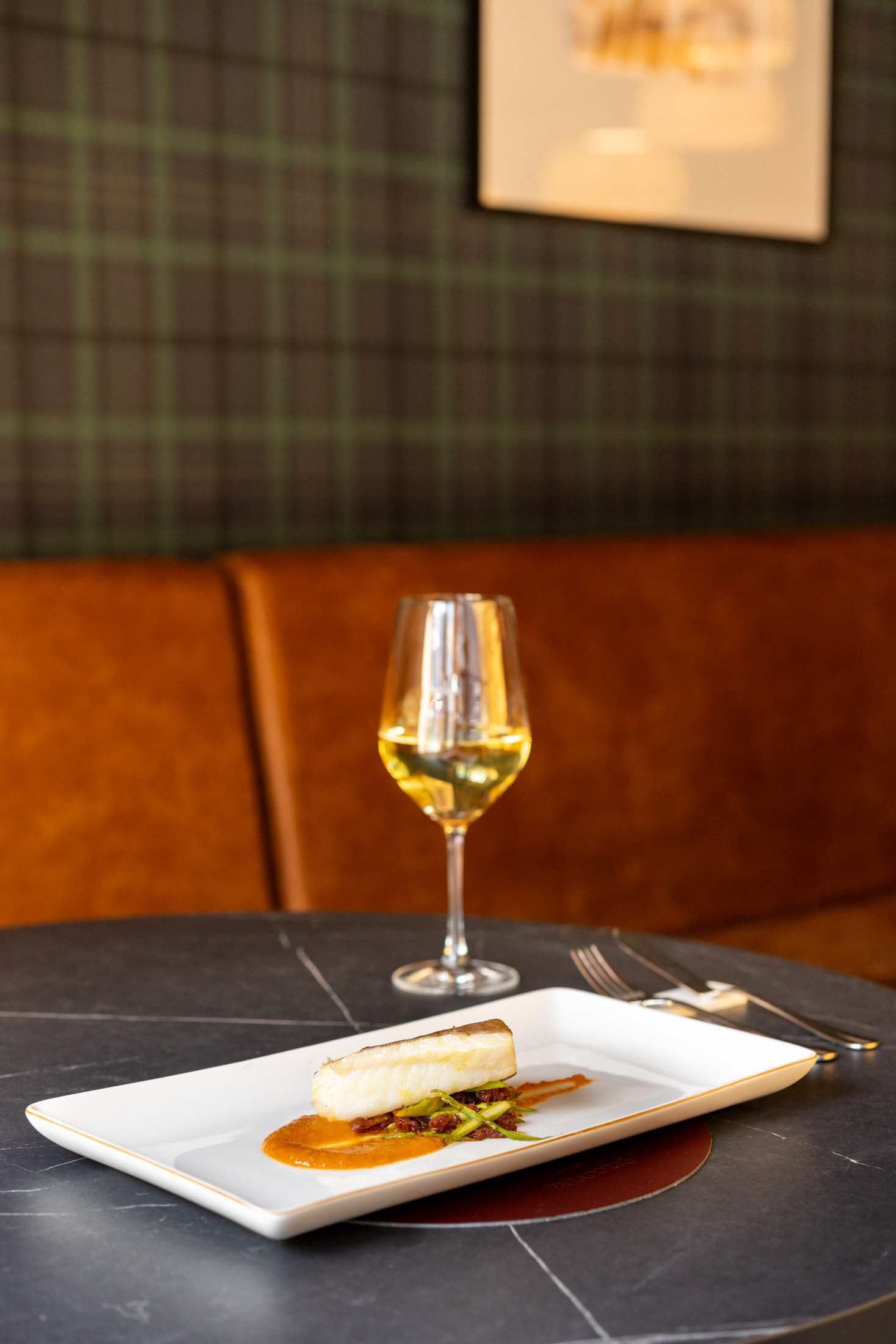 Bacalao al chilindrón del restaurante del Parador de Bielsa