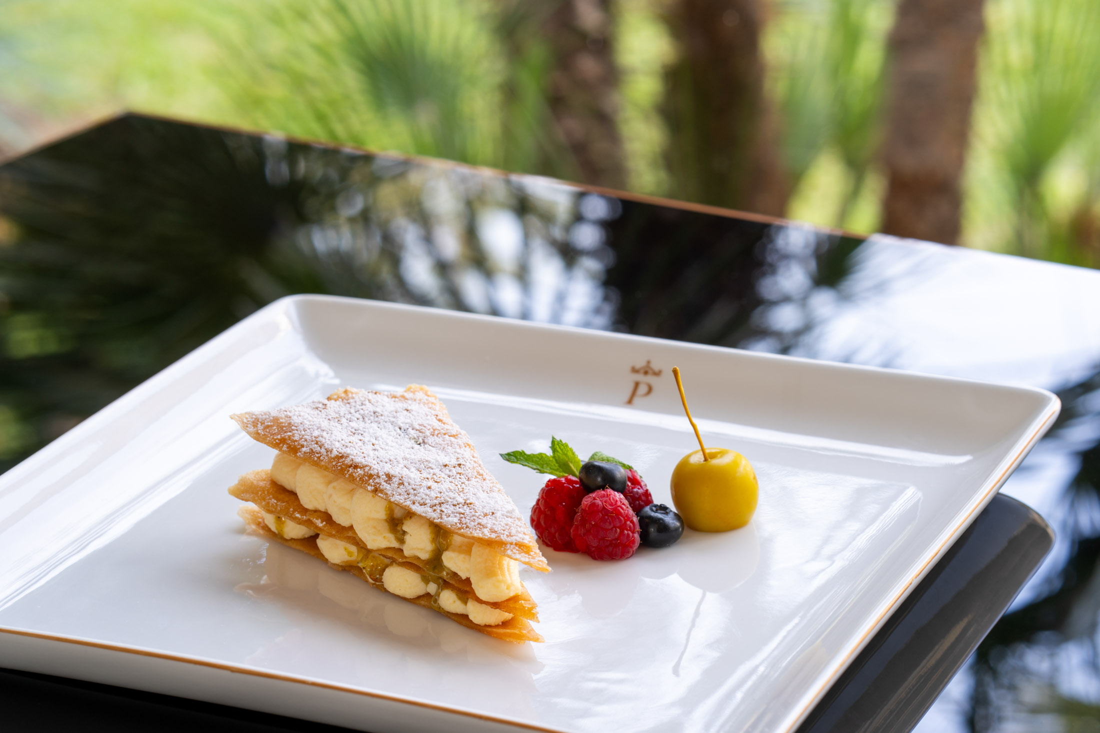 Postre del restaurante del Parador de Ceuta