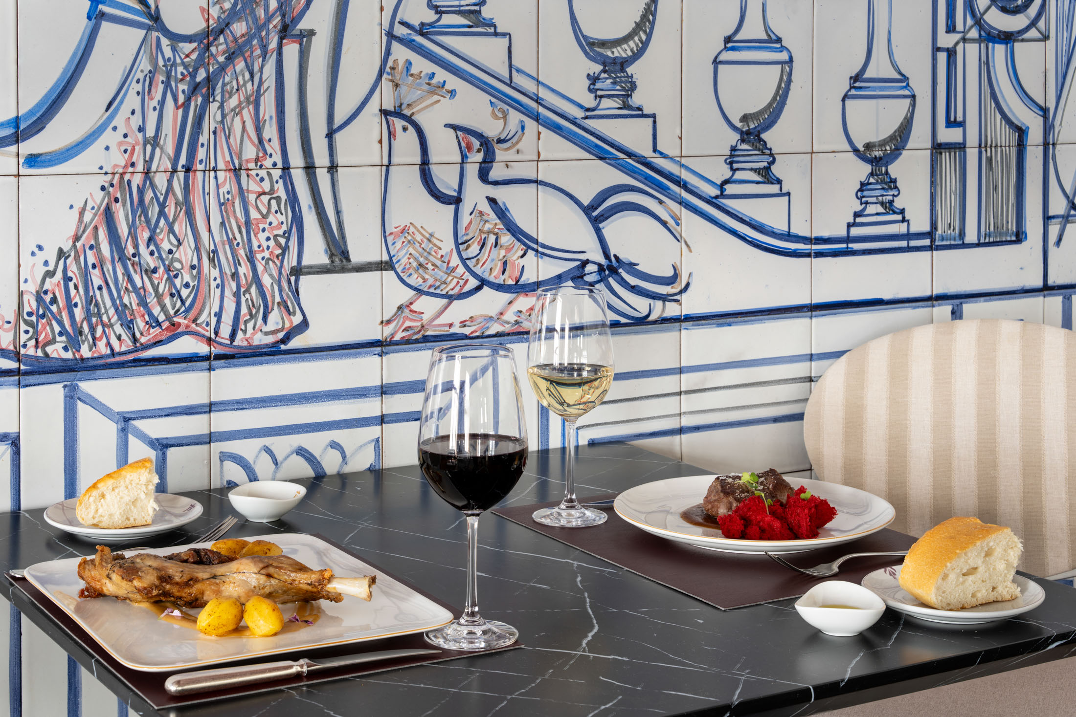 Muestra de la gastronomía del Parador de Cuenca