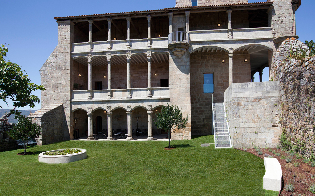 Detalle del claustro del Palacio de los Condes de Monterrei