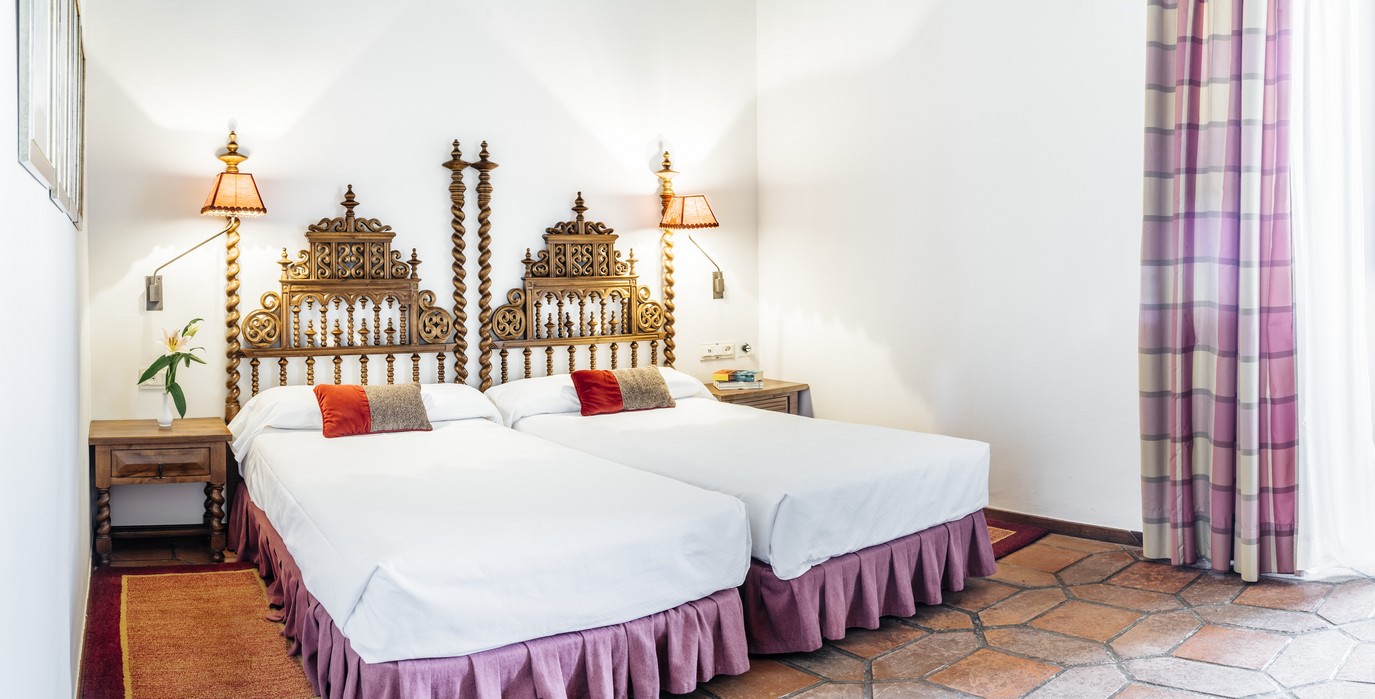 Habitación estándar del Parador de Zafra