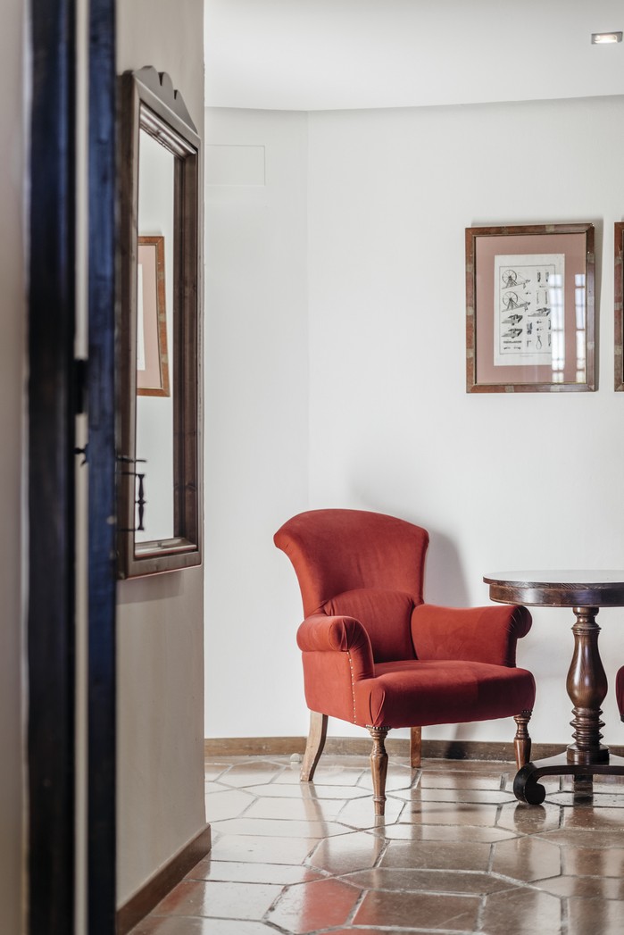 Detalle habitación doble estándar del Parador de Zafra