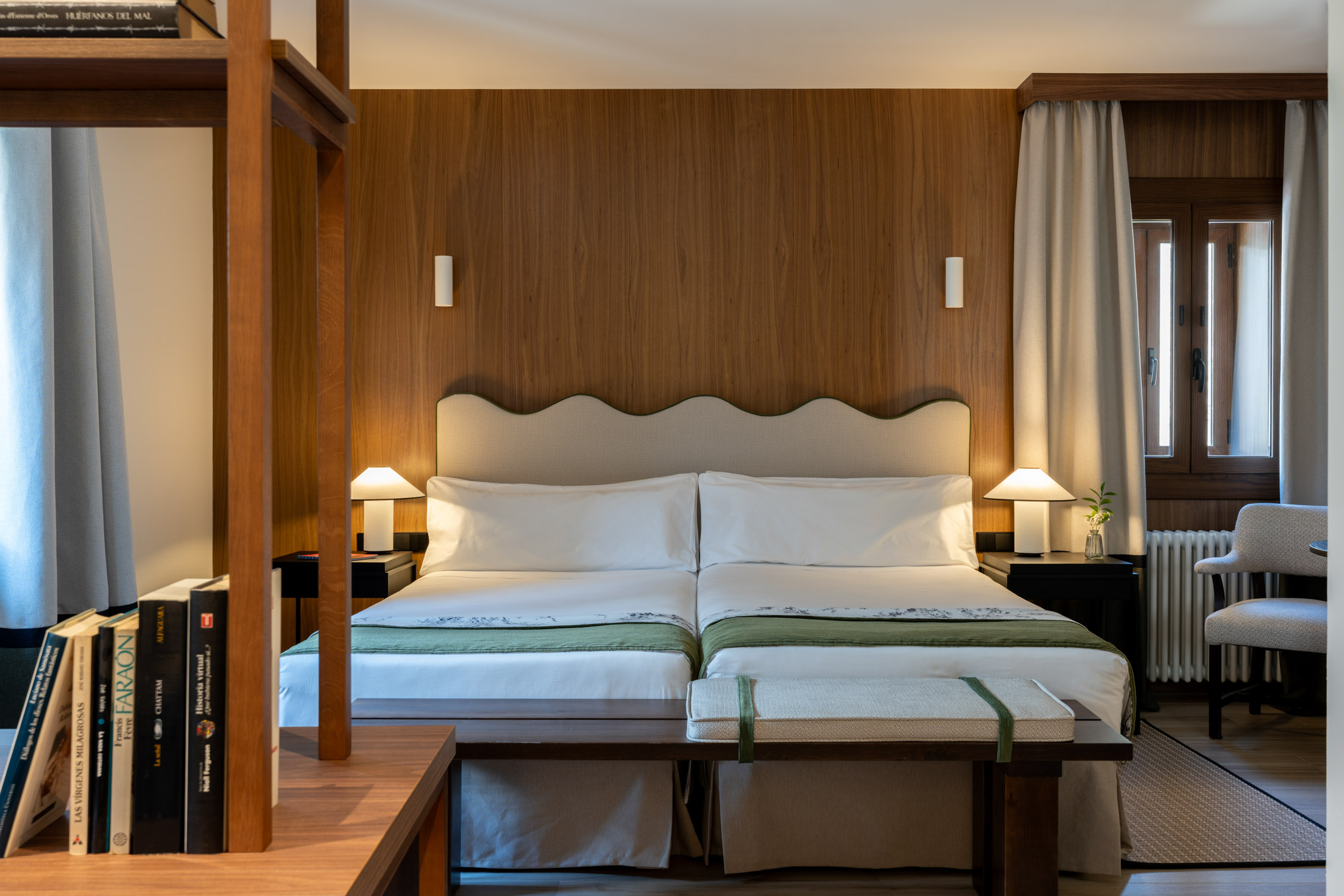 Habitación doble accesible del Parador de Bielsa