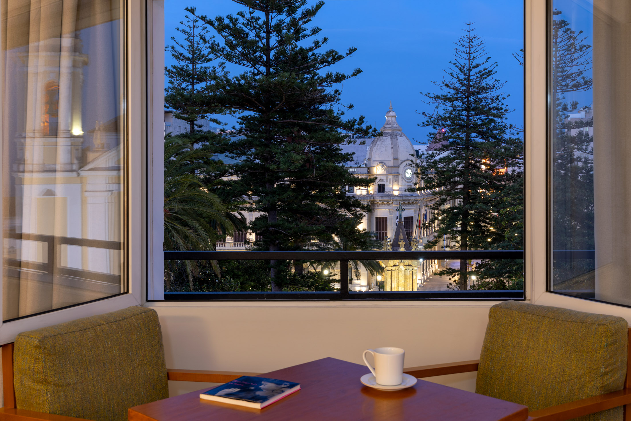 Vistas desde habitación superior del Parador de Ceuta