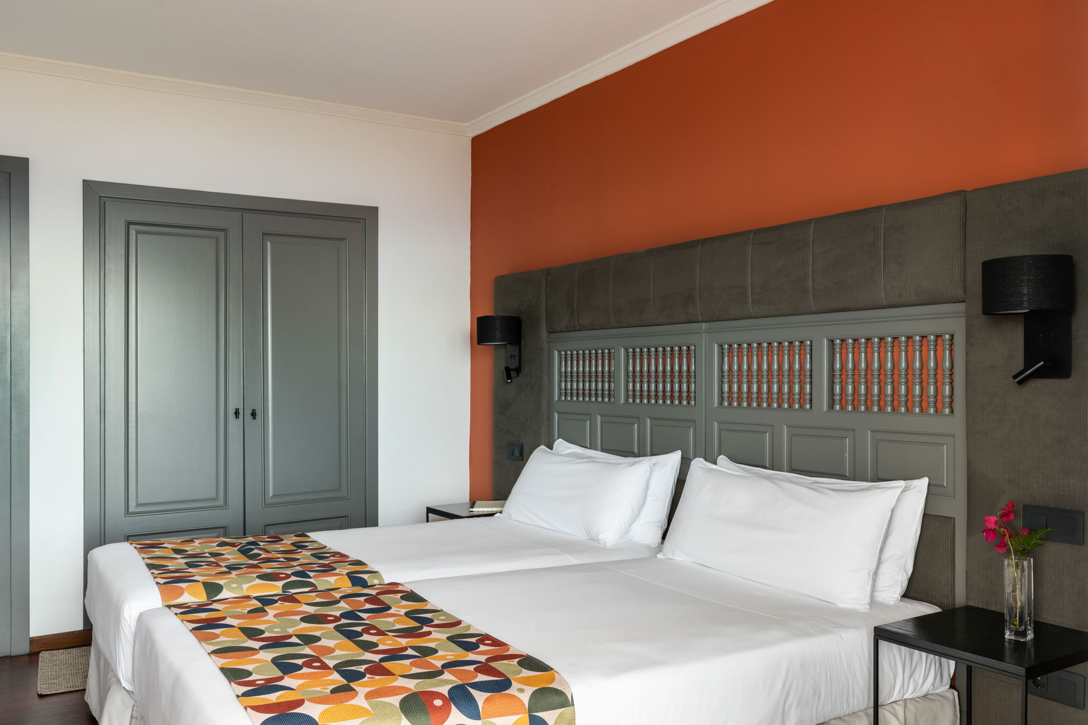 Camas de junior suite del Parador de La Palma