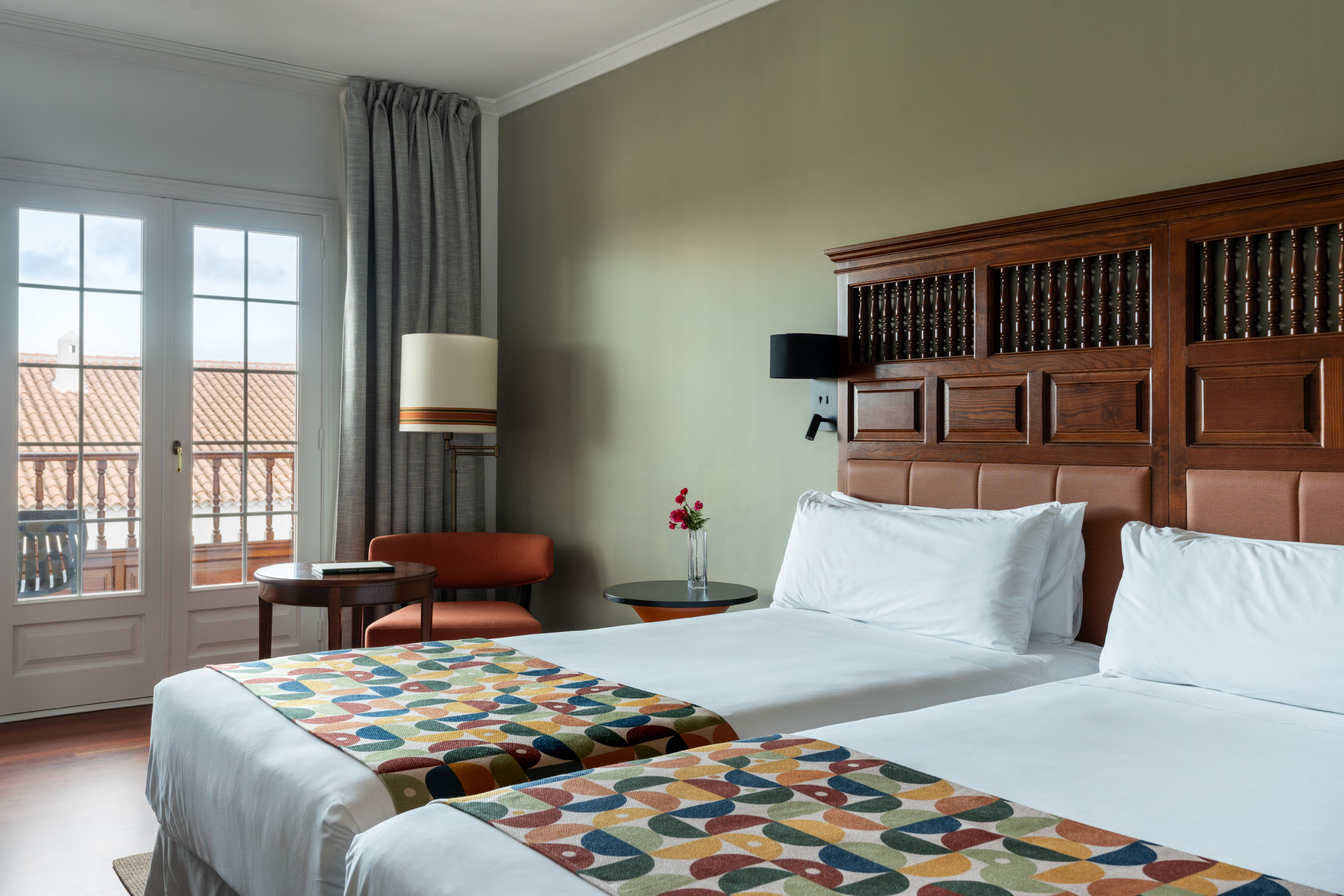 Habitación doble estándar con vistas del Parador de La Palma