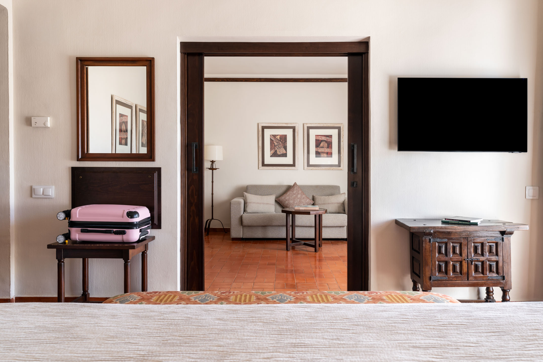 Lámparas de la suite del Parador de Manzanares