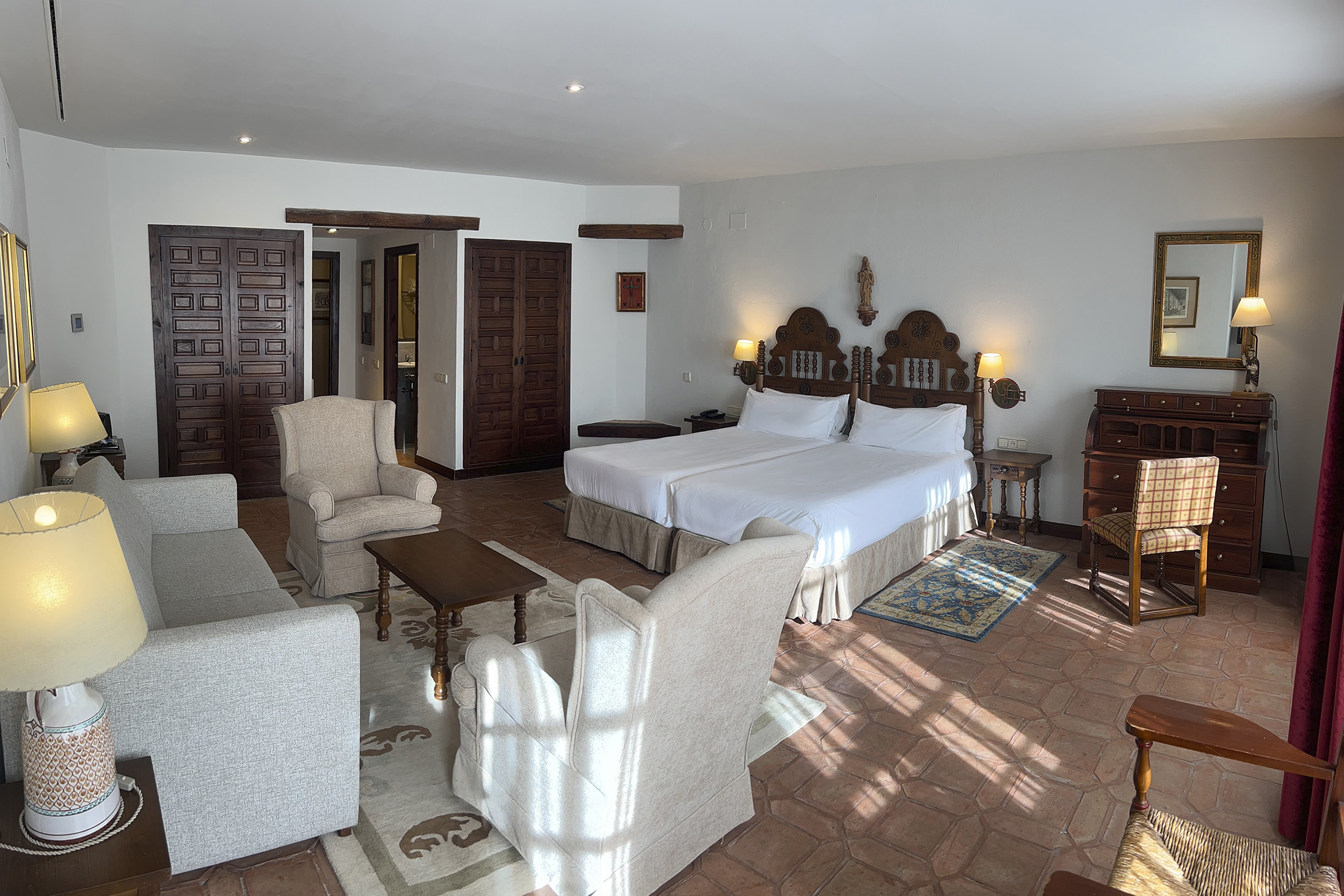 Habitación Doble superior del Parador de Plasencia