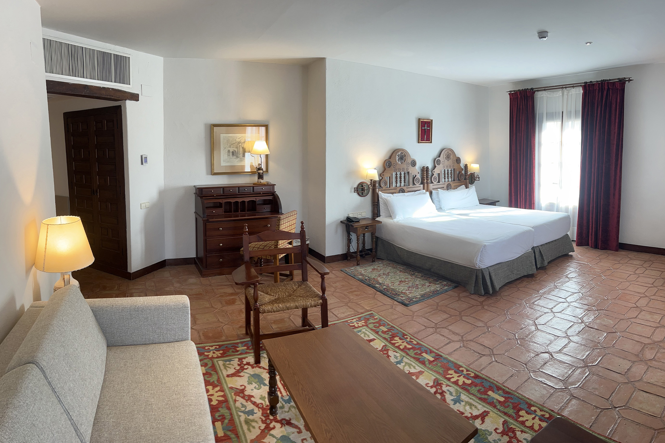 Habitación Doble superior del Parador de Plasencia