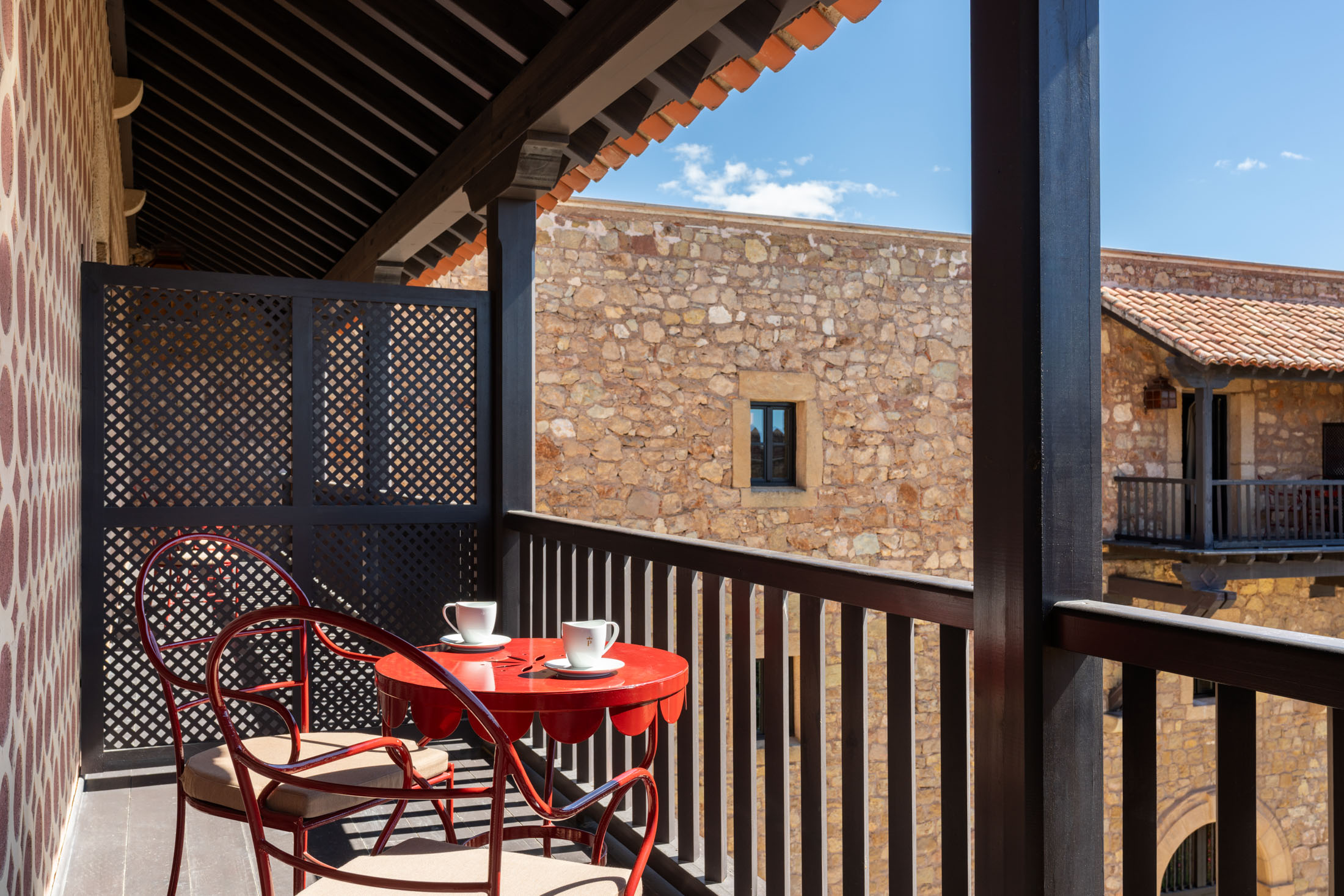 Terraza de habitación superior del Parador de Sigüenza