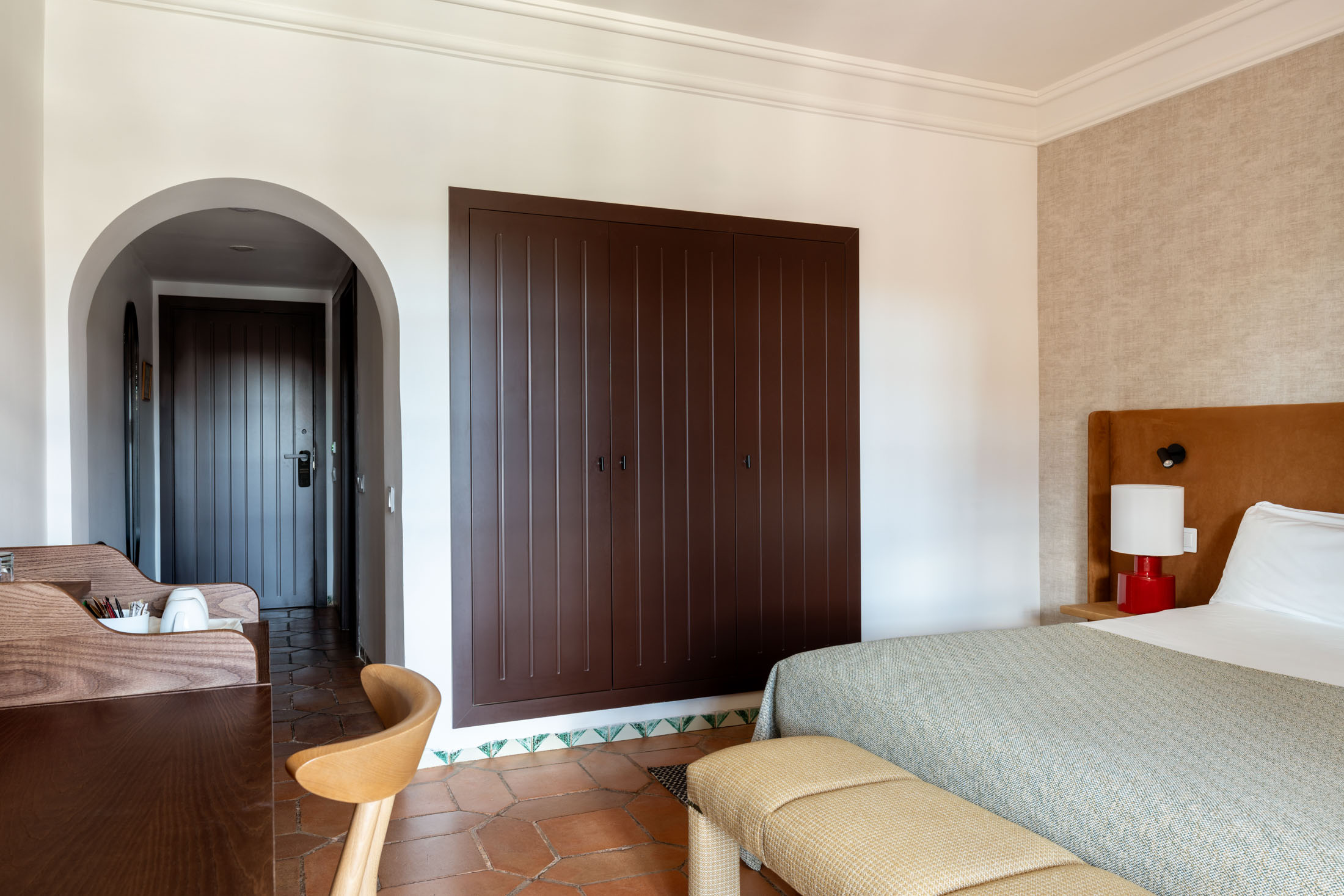 Vista parcial de habitación superior del Parador de Sigüenza