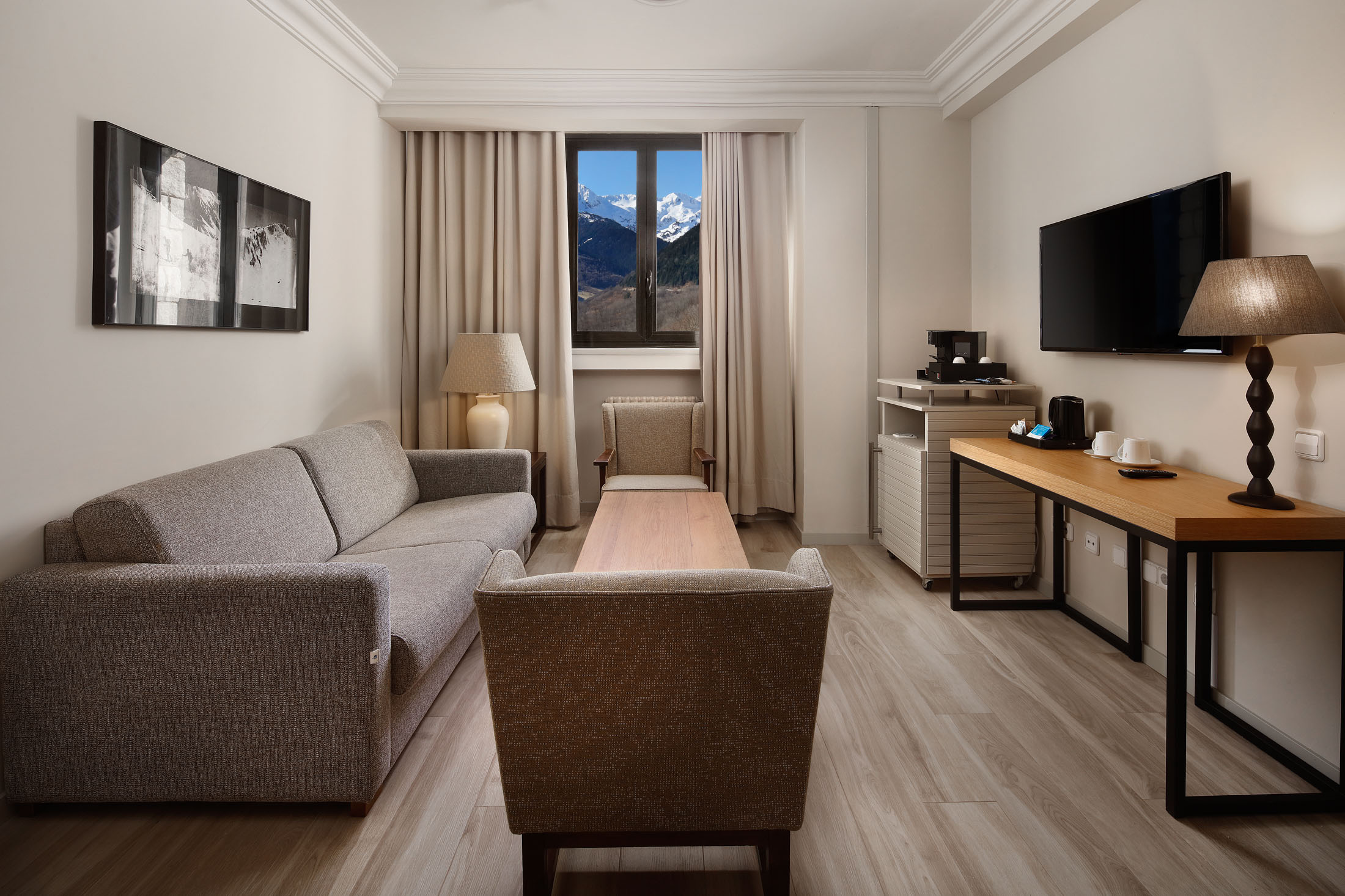 Salón de suite en el Parador de Vielha