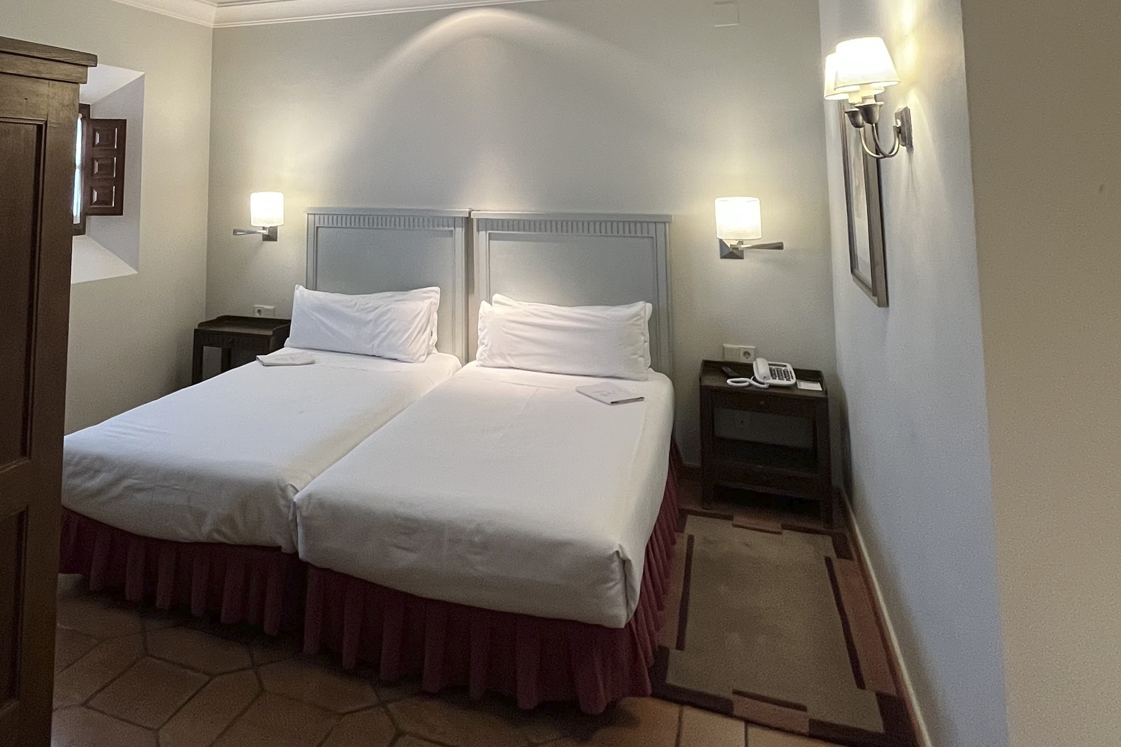 Habitación doble accesible en el Parador de Zafra