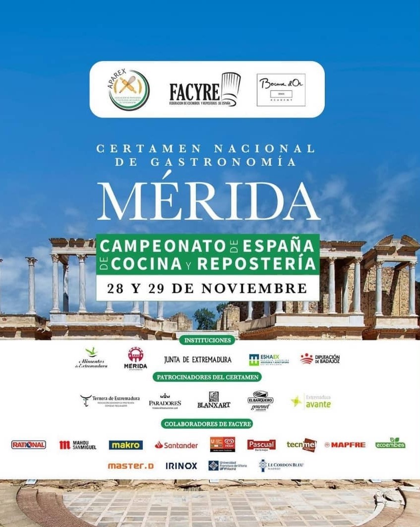 Cartel Certamen Nacional de Gastronomía de Mérida