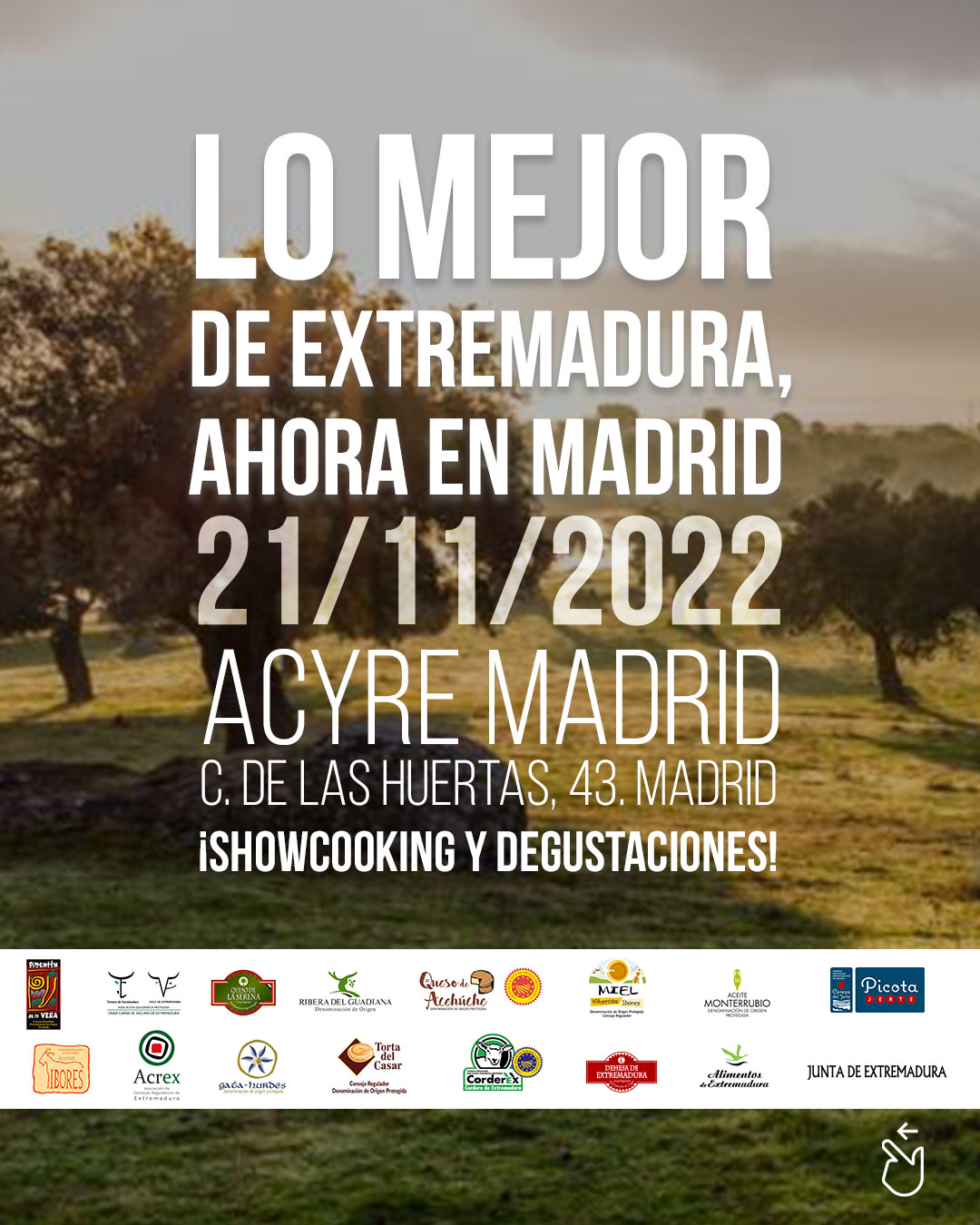 Cartel jornada extremeña Madrid