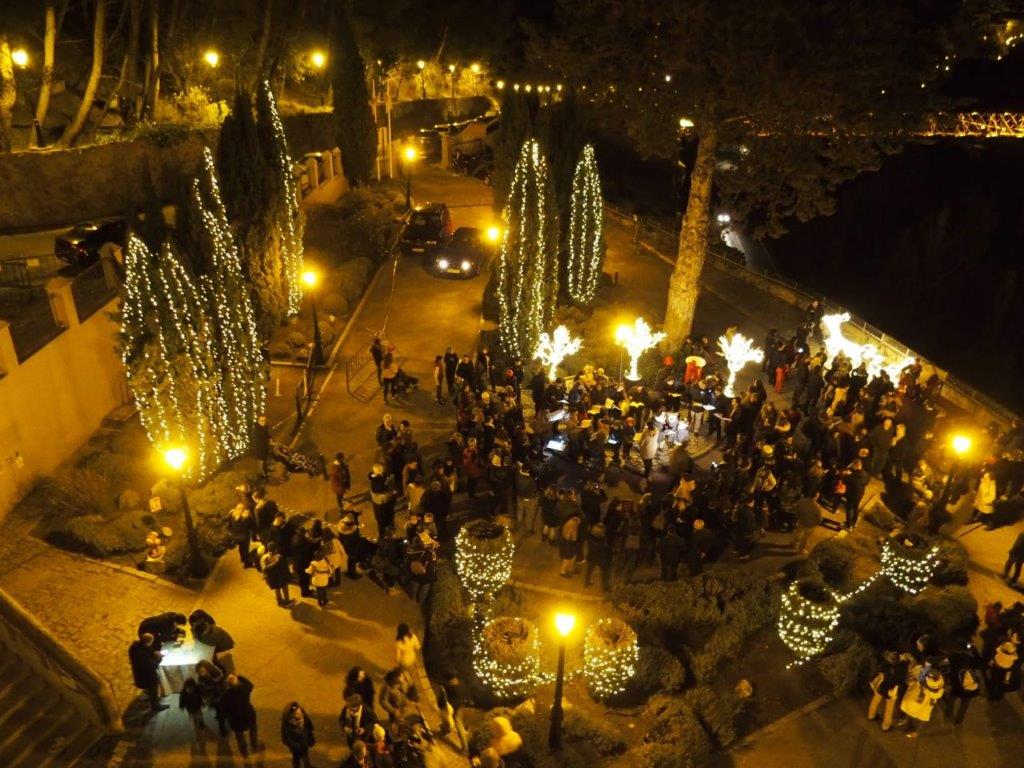 Encendido de luces de Navidad en Cuenca.