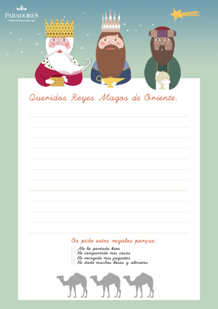 #NavidadenParadores escribe tu carta a los Reyes Magos