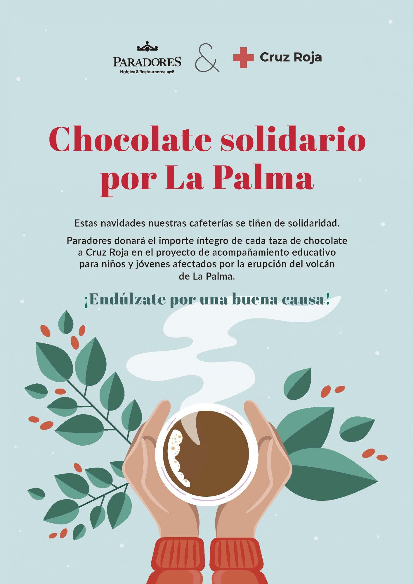 Cartel chocolate solidario