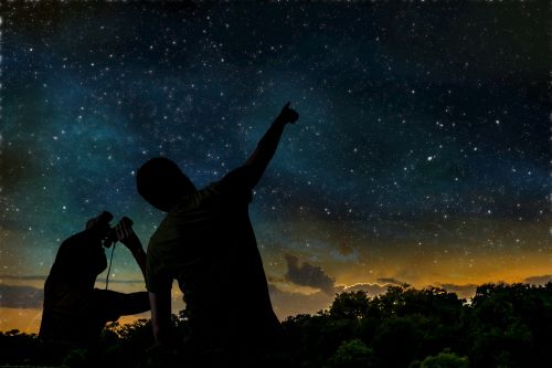 Observación del cielo estrellado.