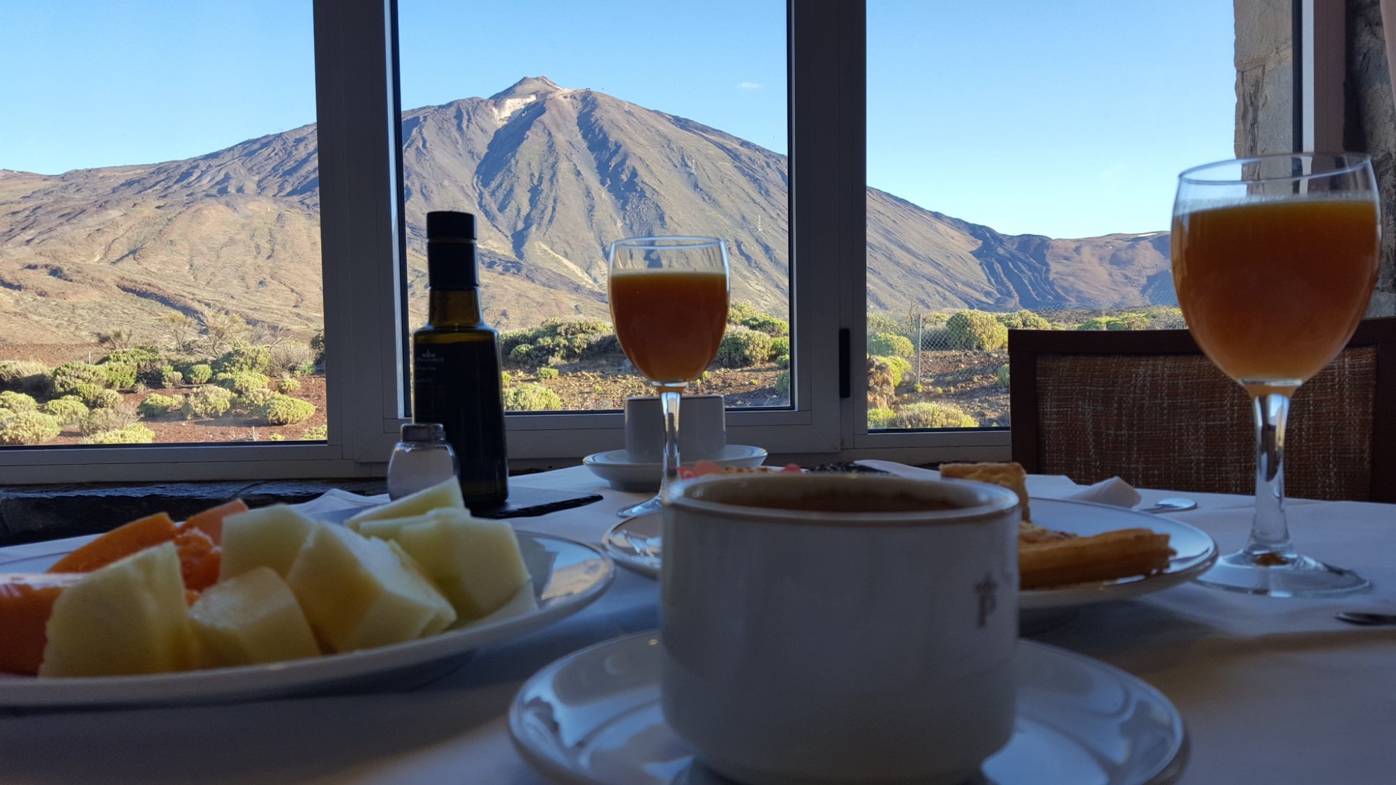Desayuno Parador de las Cañadas del Teide