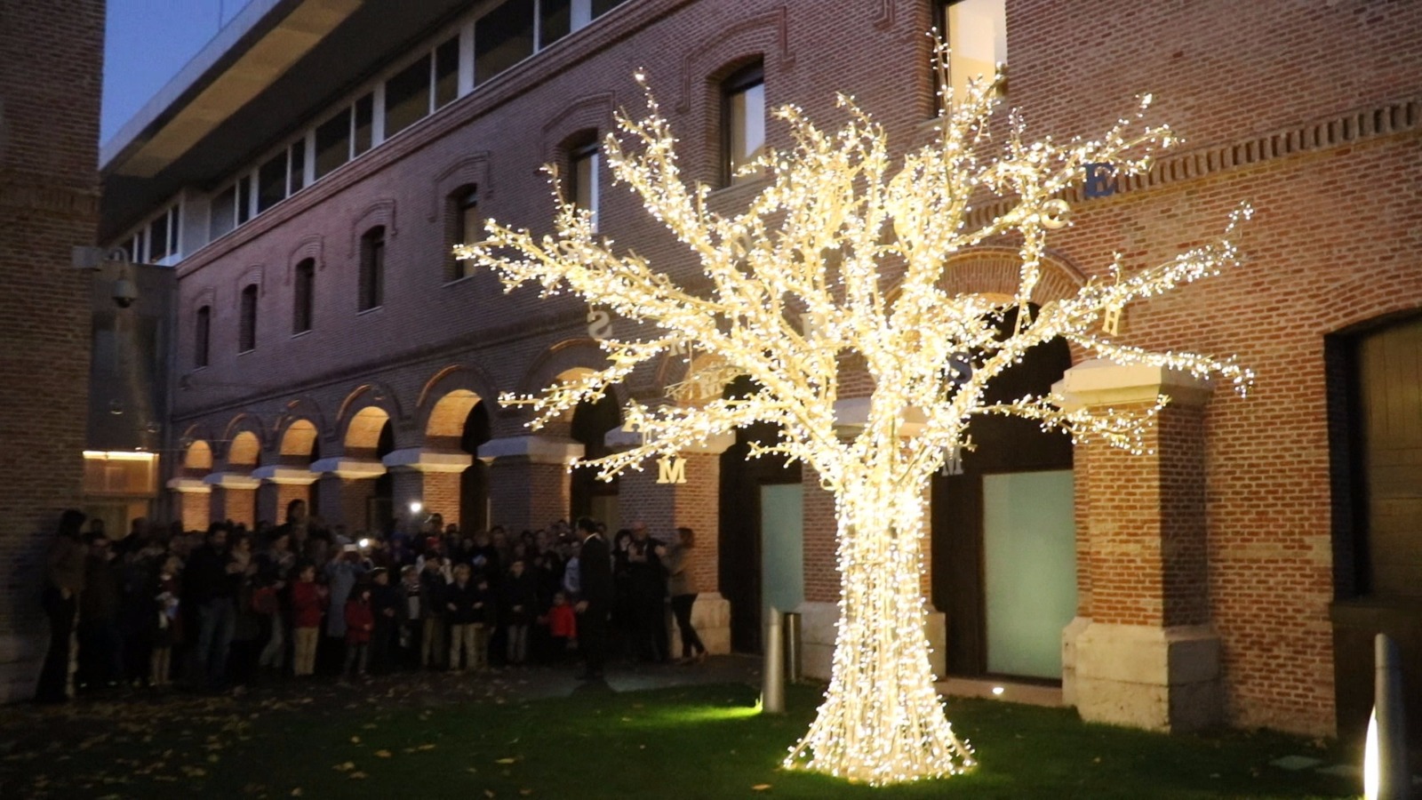 Árbol de Navidad en el Parador de Alcalá de Henares