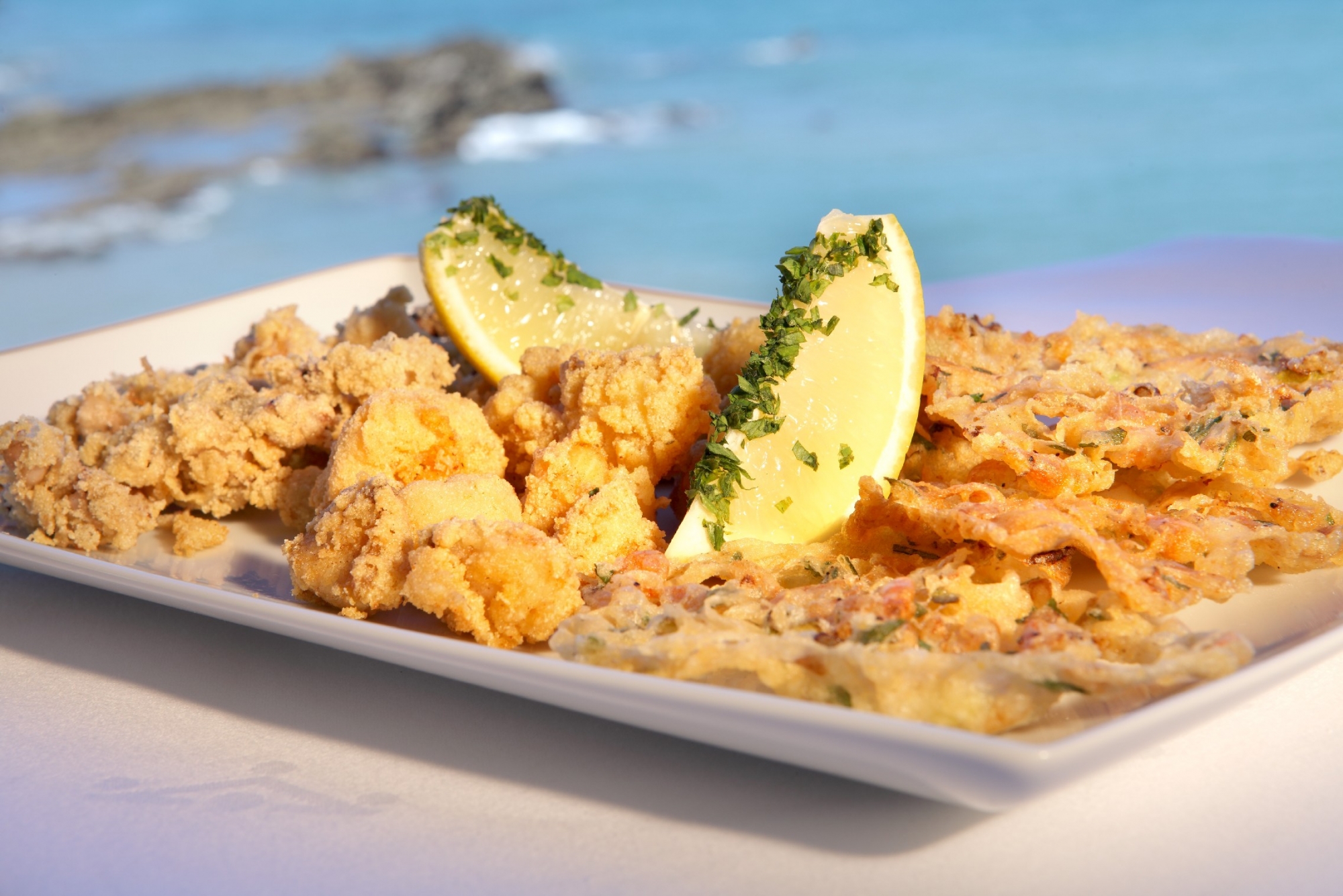 Assortment of fried at Parador de Cádiz