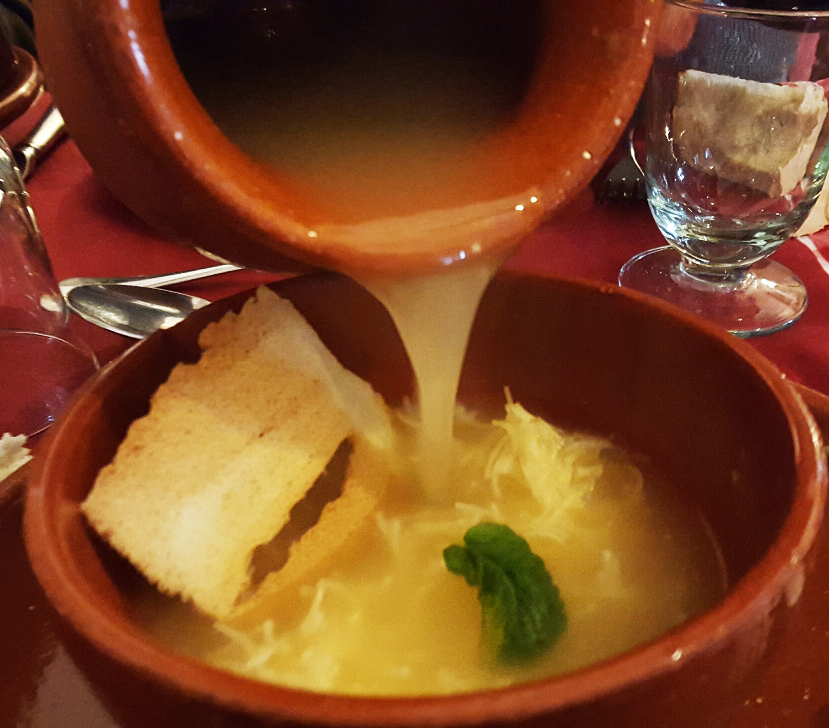 Vuelco sopa cocido Parador de Chinchón