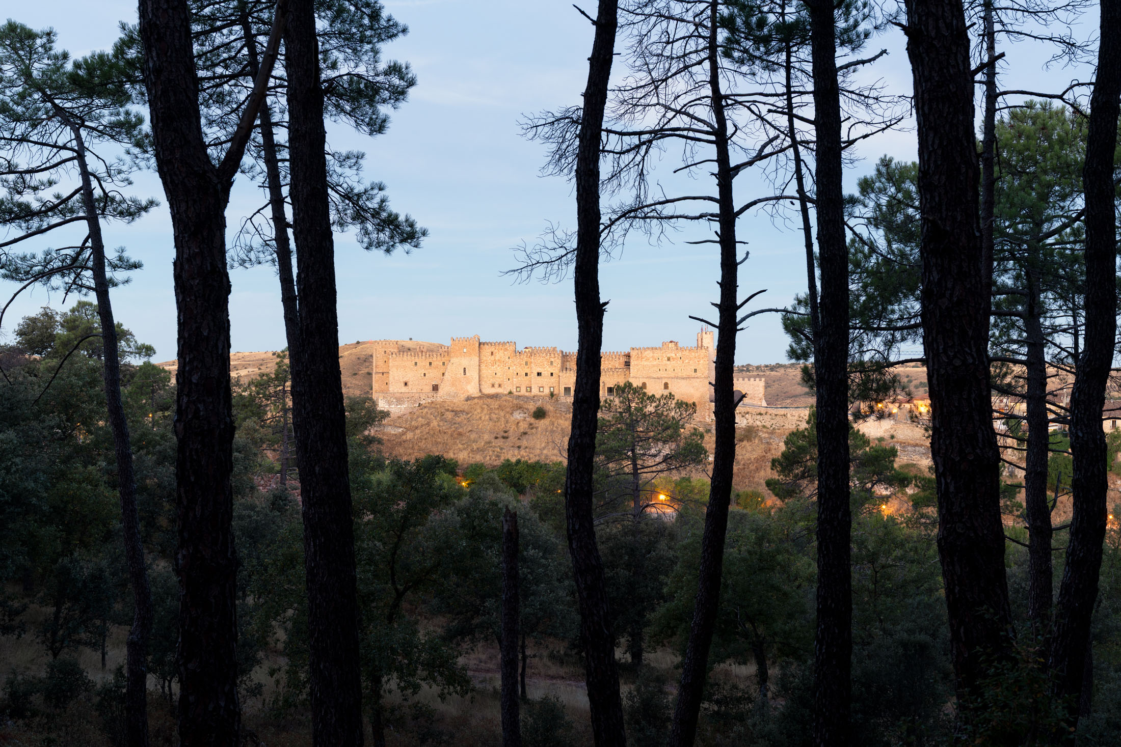 Vista desde los árboles del castillo del Parador de Sigüenza