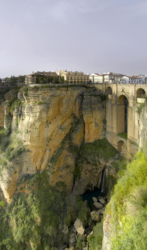 Vista aérea del Parador junto al Tajo de Ronda Vista aérea del Parador junto al Tajo de Ronda