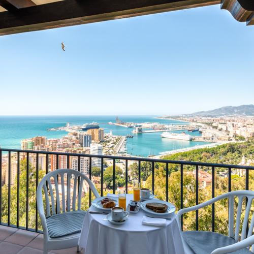 Vistas desde el Parador de Málaga Gibralfaro