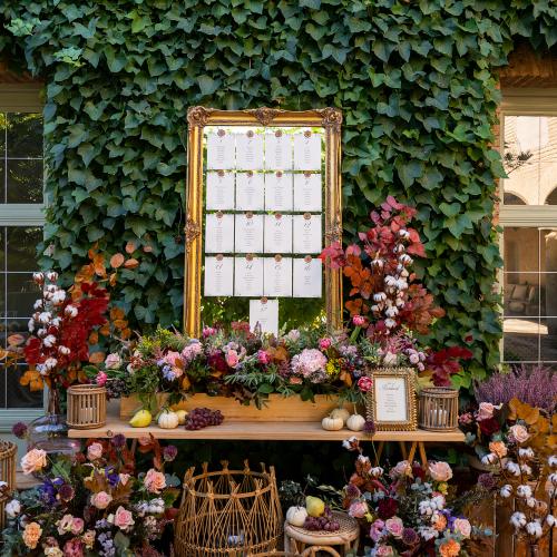 Decoración de boda en Paradores