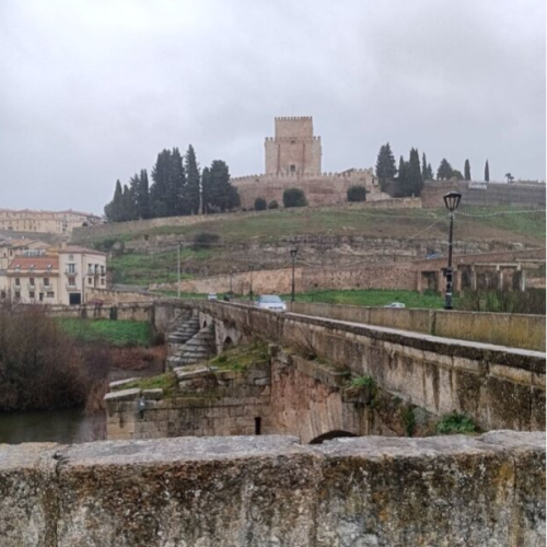 Interpretando el agueda en el parador de ciudad rodrigo