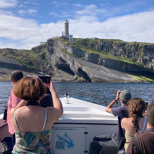 Actividad Geoparque desde el mar en el Parador de Limpias