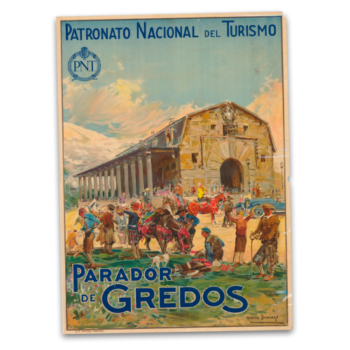Cartel clásico del Parador de Gredos