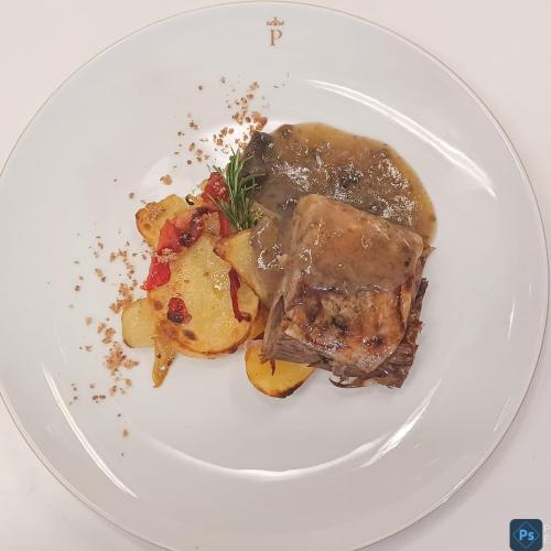 Ternasco del Parador de Alcañiz