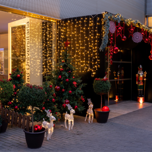 Decoración Navidad en el Parador de Alcalá