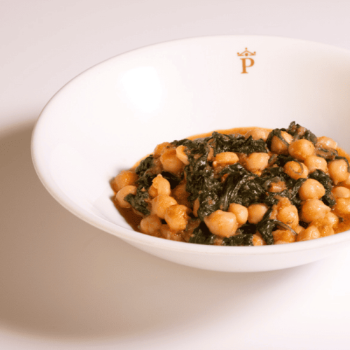 Espinacas con garbanzos al estilo de Carmona