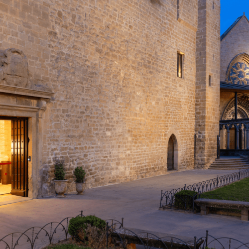 Imagen de la fachada del Parador de Olite-Erriberri