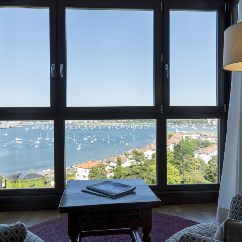 Vista desde habitación en el Parador de Hondarribia