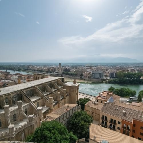 Vista aérea de la ciudad de Tortosa