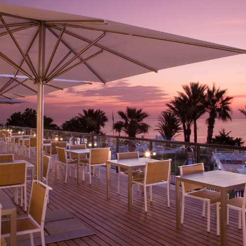 Atardecer en el Parador de Mojácar