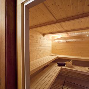 Sauna del spa del Parador de Alcalá de Henares