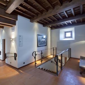 Salón de clientes del Parador de Cáceres